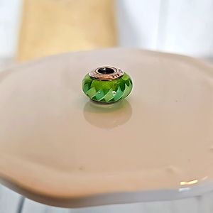 PANDORA GREEN GLASS BEAD